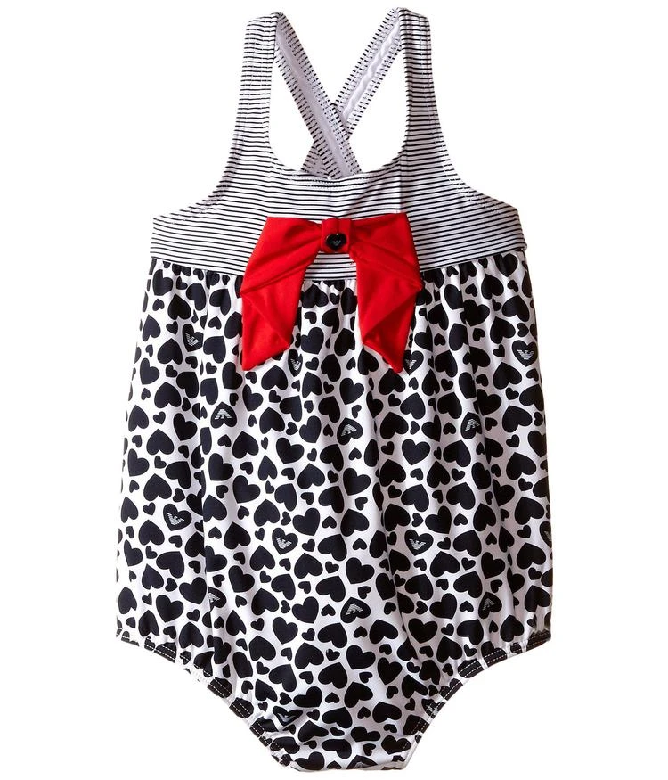 商品Armani|Heart and Stripe One-Piece Swimsuit (Infant),价格¥555,第1张图片