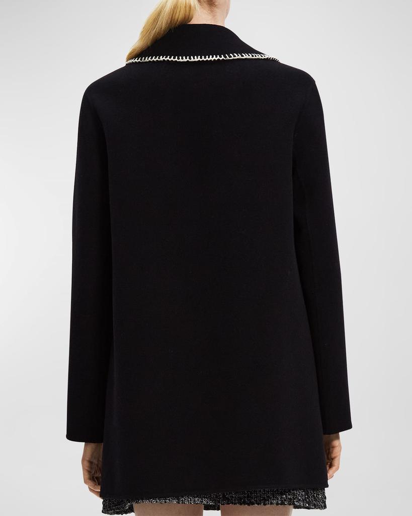 Stitched Open-Front Coat商品第3张图片规格展示