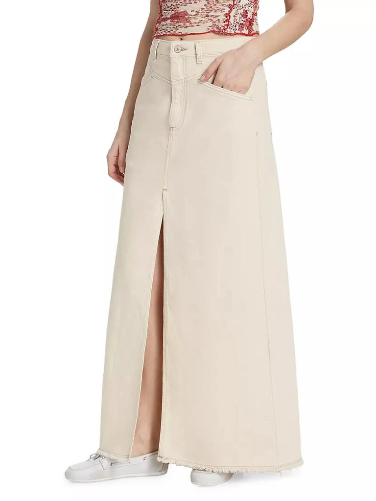 商品Free People|Come As You Are Denim Maxi Skirt,价格¥886,第4张图片详细描述