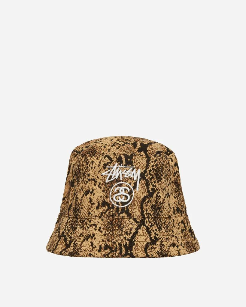 商品STUSSY|Stock Lock Deep Bucket Hat Brown,价格¥425,第1张图片