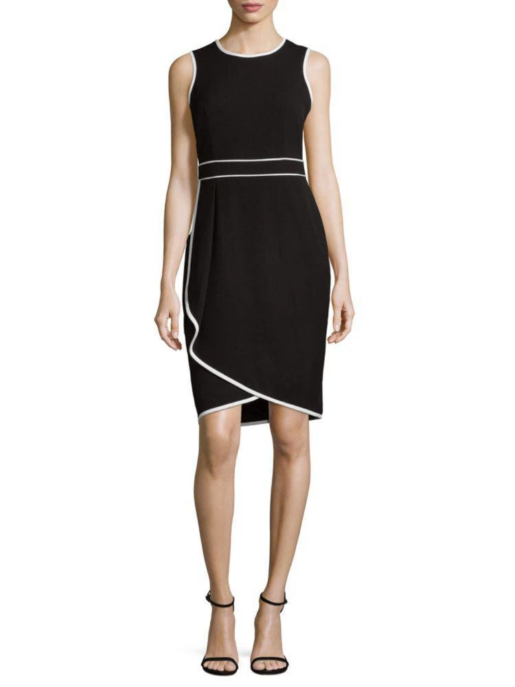 商品Calvin Klein|Asymmetrical Sheath Dress,价格¥1061,第1张图片