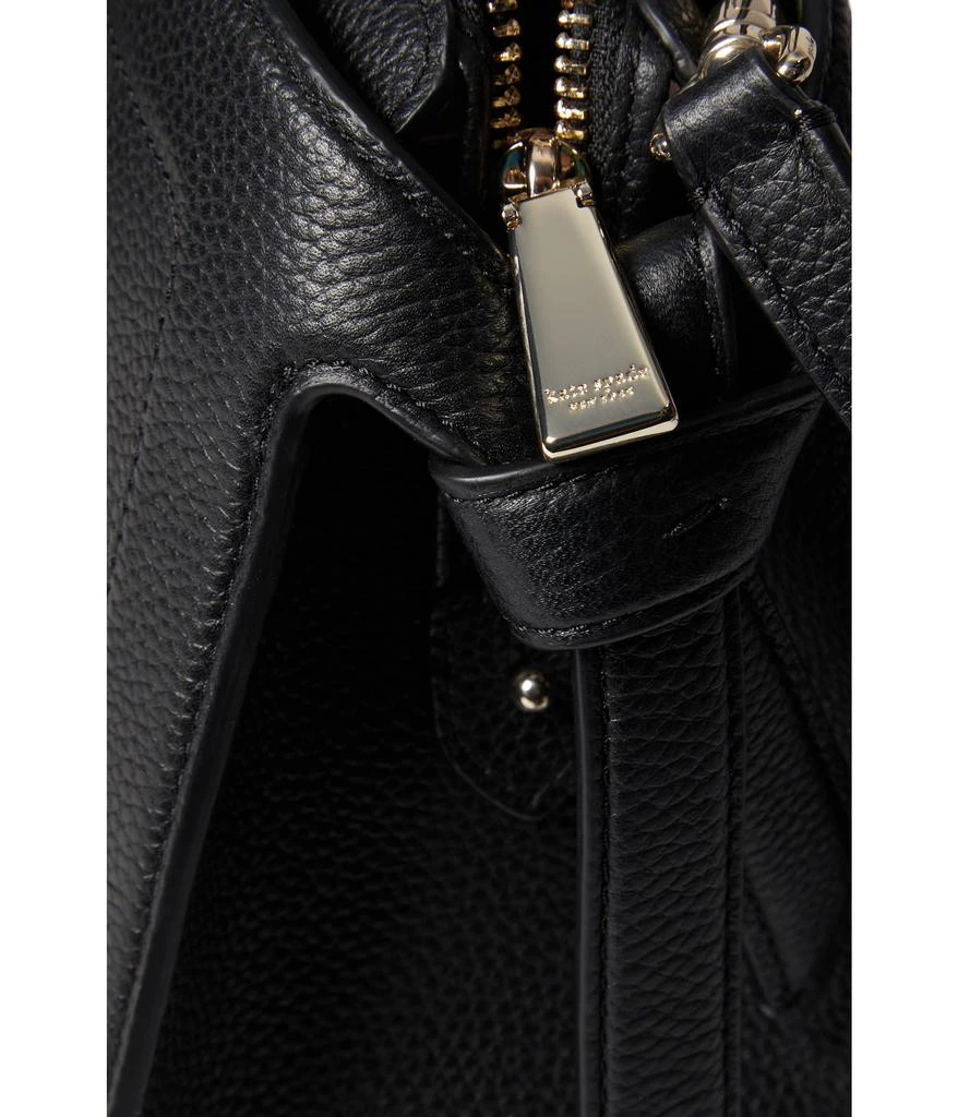 商品Kate Spade|Knott Pebbled Leather Medium Zip Top Satchel,价格¥1110,第4张图片详细描述