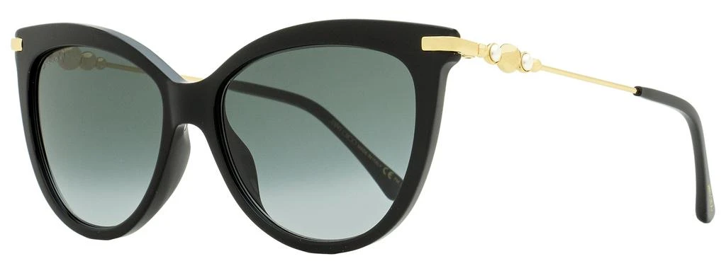 商品Jimmy Choo|Women's Cat Eye Sunglasses Tinsley /G 8079O Black/Gold 56mm,价格¥1015,第1张图片