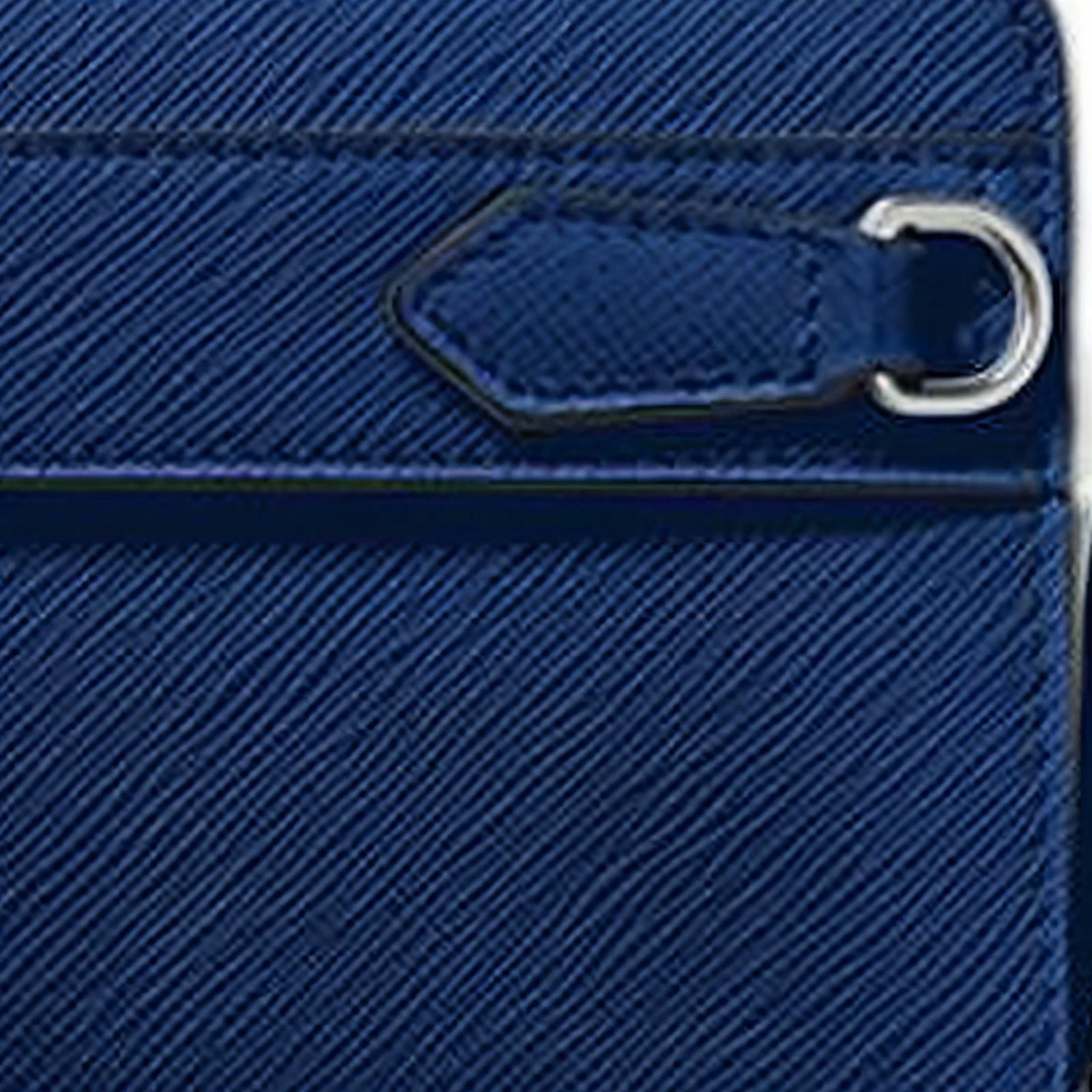 商品[国内直发] MontBlanc|万宝龙 匠心系列六角白星品牌标识拉链开合 牛皮革 手机包 男款 午夜蓝,价格¥2613,第6张图片详细描述