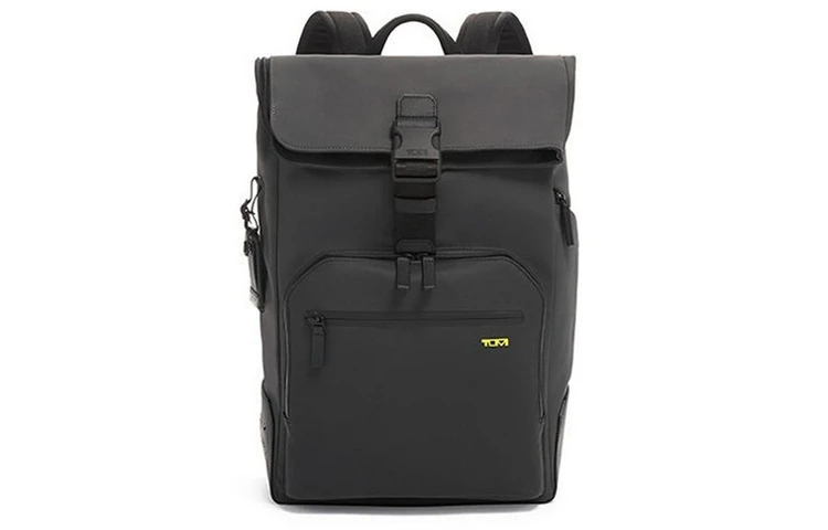 商品[国内直发] Tumi|途明 Harrison系列个性撞色卷顶双肩背包  男款 黑色,价格¥4524,第1张图片