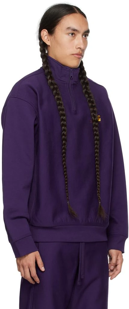 商品Carhartt WIP|Purple American Script Sweater,价格¥912,第2张图片详细描述