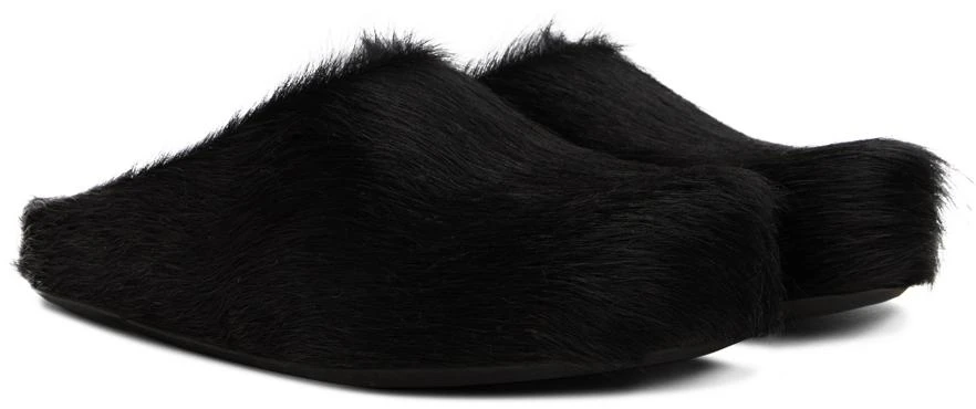 商品Marni|Black Fussbett Sabot Loafers,价格¥6601,第4张图片详细描述