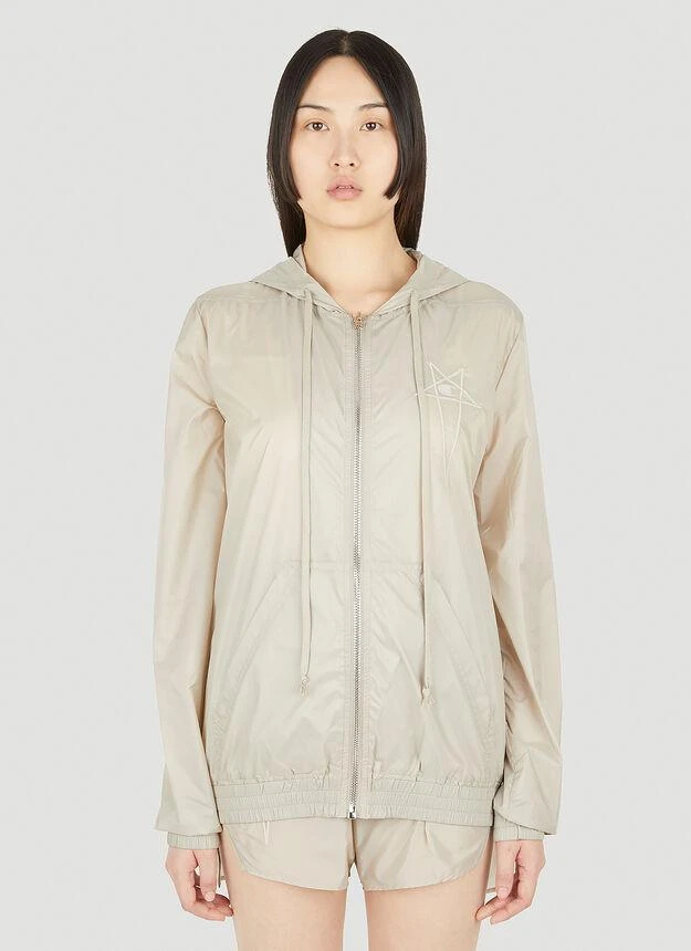 商品Rick Owens|Jason Hooded Jacket in Beige,价格¥1425,第1张图片