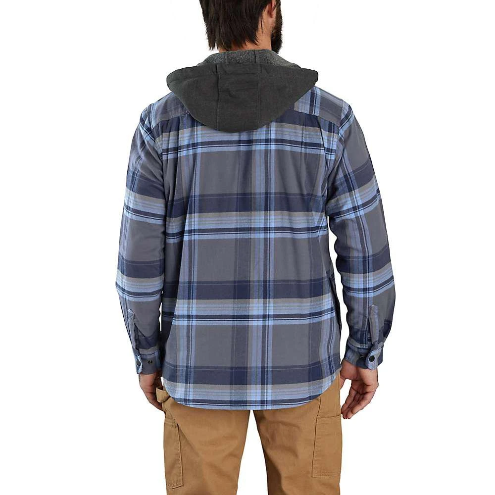 商品Carhartt|Carhartt Men's Rugged Flex Relaxed Fit Flannel Fleece Lined Hooded Shirt Jac,价格¥612,第3张图片详细描述