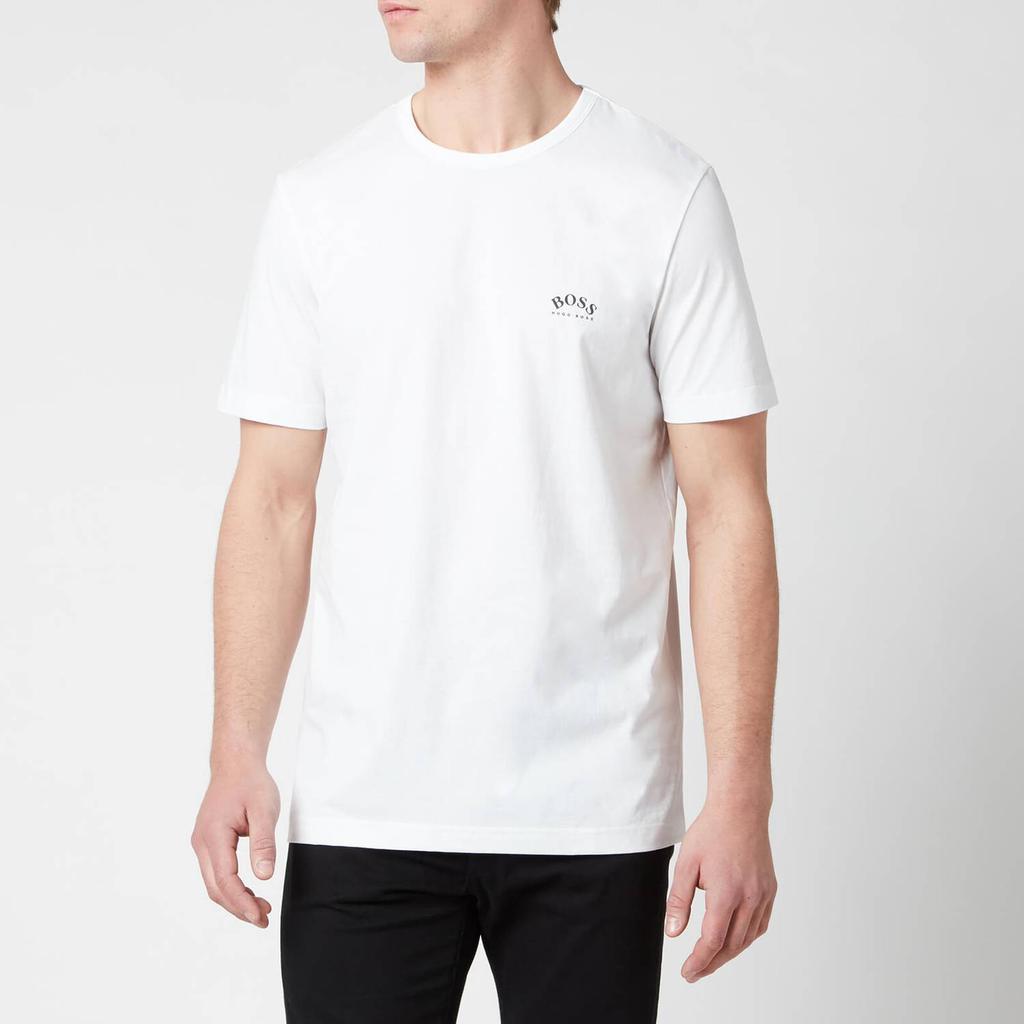 BOSS Green Men's Curved T-Shirt - White商品第1张图片规格展示