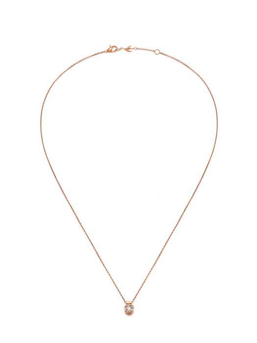 14K Rose 0.2ct Diamond necklace商品第2张图片规格展示