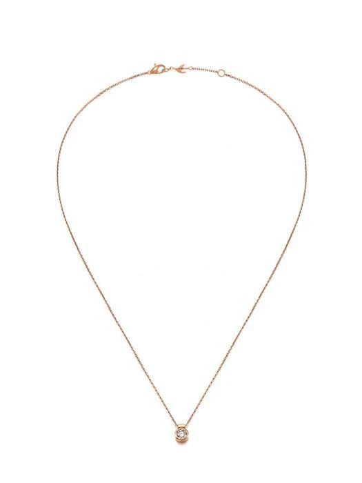 商品hyeres-lor|14K Rose 0.2ct Diamond necklace,价格¥3395,第2张图片详细描述