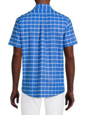商品Brooks Brothers|Short Sleeve Checked Shirt,价格¥247,第4张图片详细描述