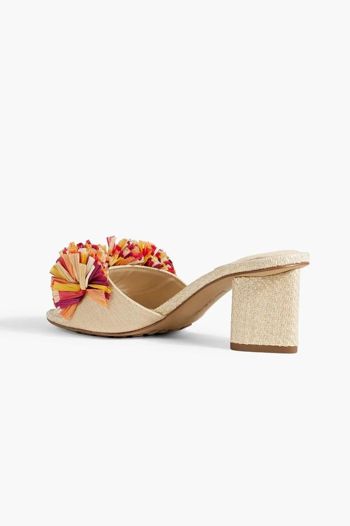 商品Sam Edelman|Olia pompom-embellished canvas mules,价格¥604,第3张图片详细描述