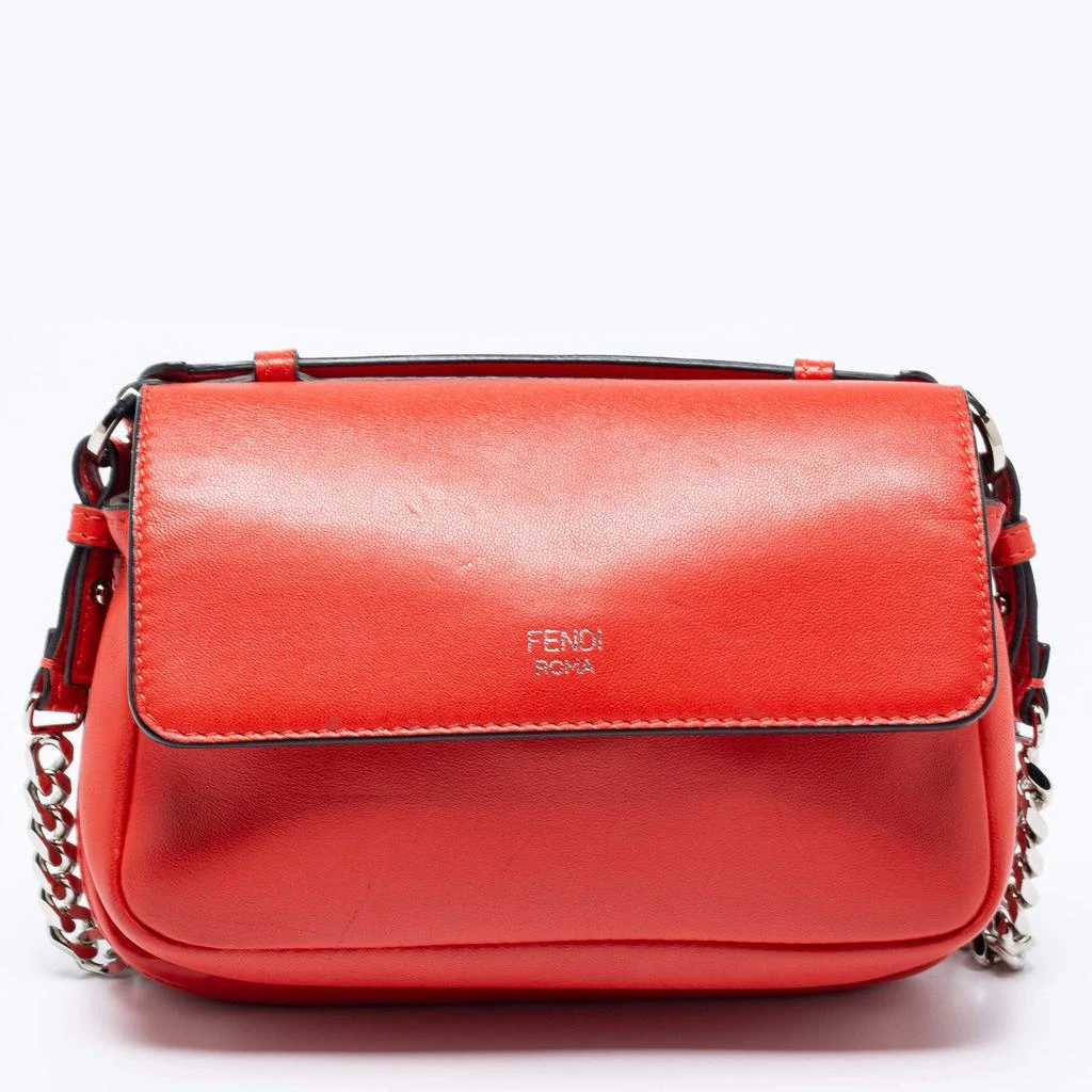 商品[二手商品] Fendi|Fendi Red Lipstick Quilted Leather Micro Double Baguette Bag,价格¥4019,第4张图片详细描述