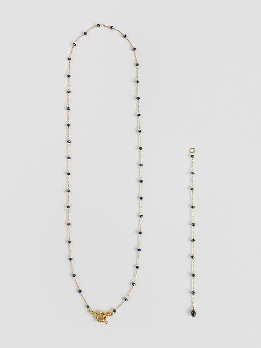 商品FANTASTIC PLANET|Black Crystal Y Necklace,价格¥494,第3张图片详细描述