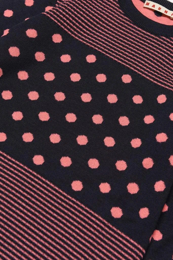 商品Marni|Marni Kids Dot Patterned Intarsia Knitted Dress,价格¥1516,第3张图片详细描述