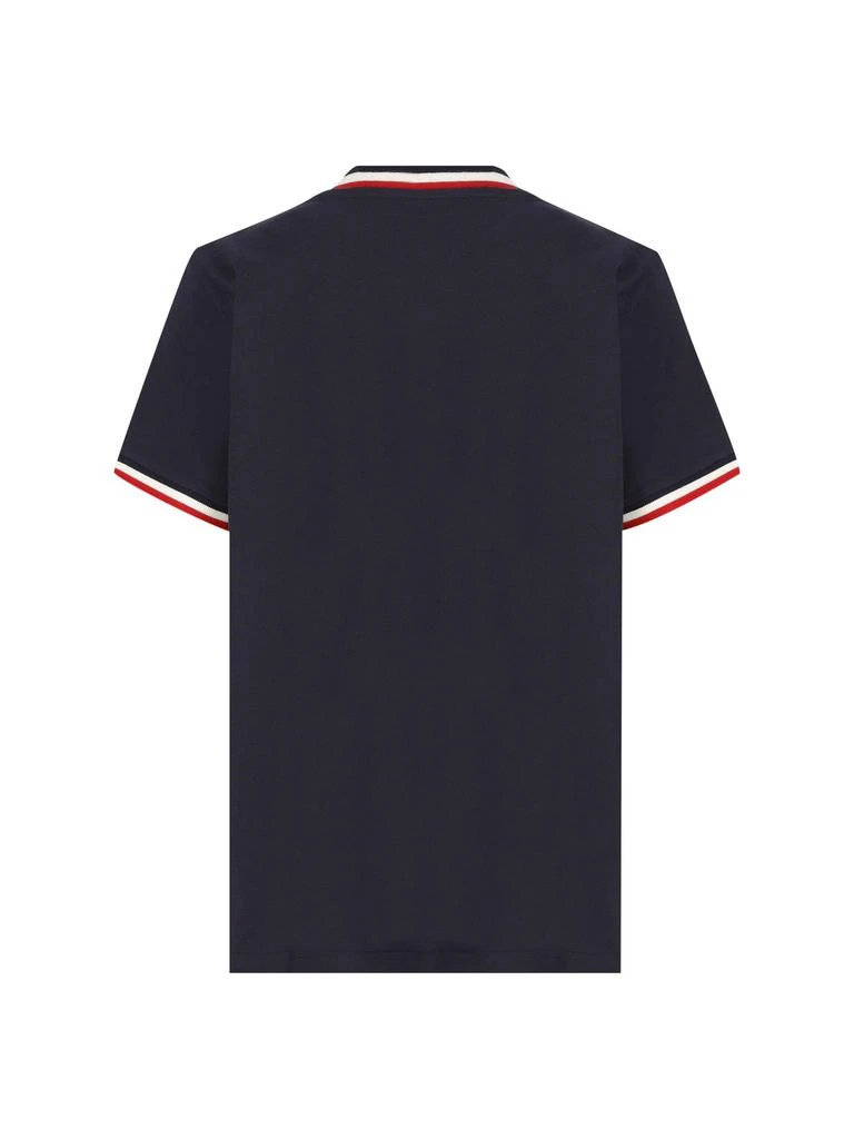 商品Moncler|Moncler Enfant Logo Patch Striped-Trim T-Shirt,价格¥641,第2张图片详细描述