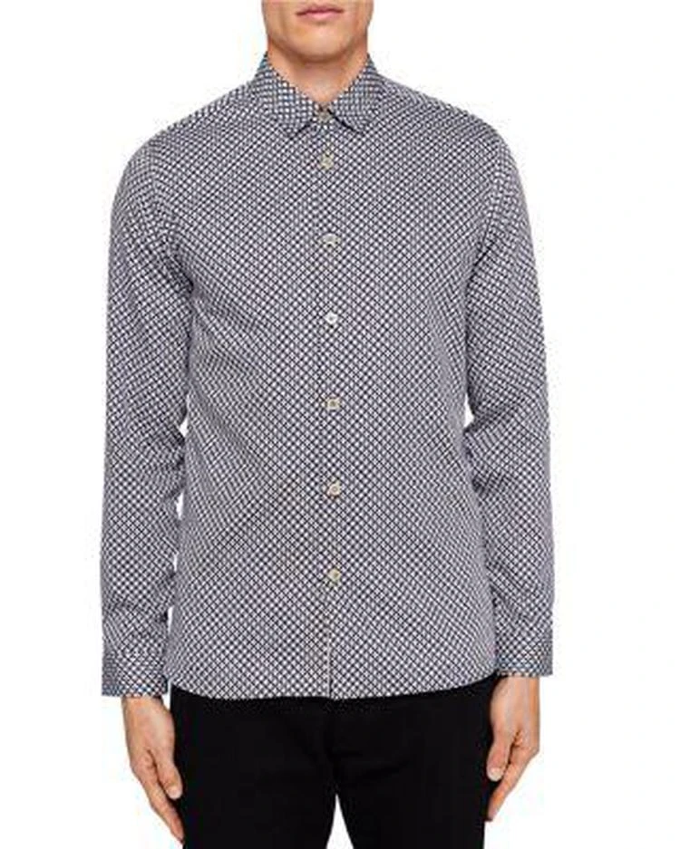 商品Ted Baker London|Skaree Geo Print Regular Fit Button-Down Shirt,价格¥482,第1张图片