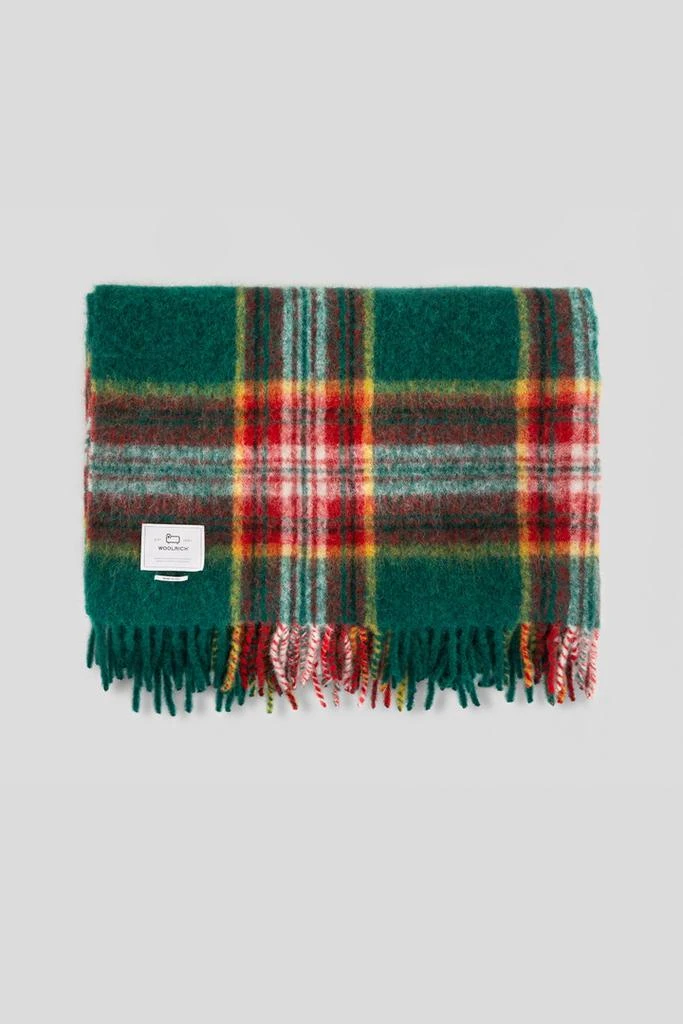 商品Woolrich|Blanket in an Alpaca, Mohair, and Wool Blend - Unisex - Blue,价格¥1065,第4张图片详细描述