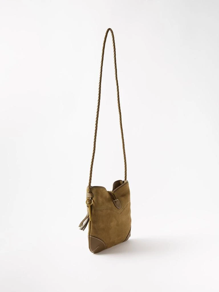 商品Isabel Marant|Taggy braided leather and suede cross-body bag,价格¥2904,第4张图片详细描述