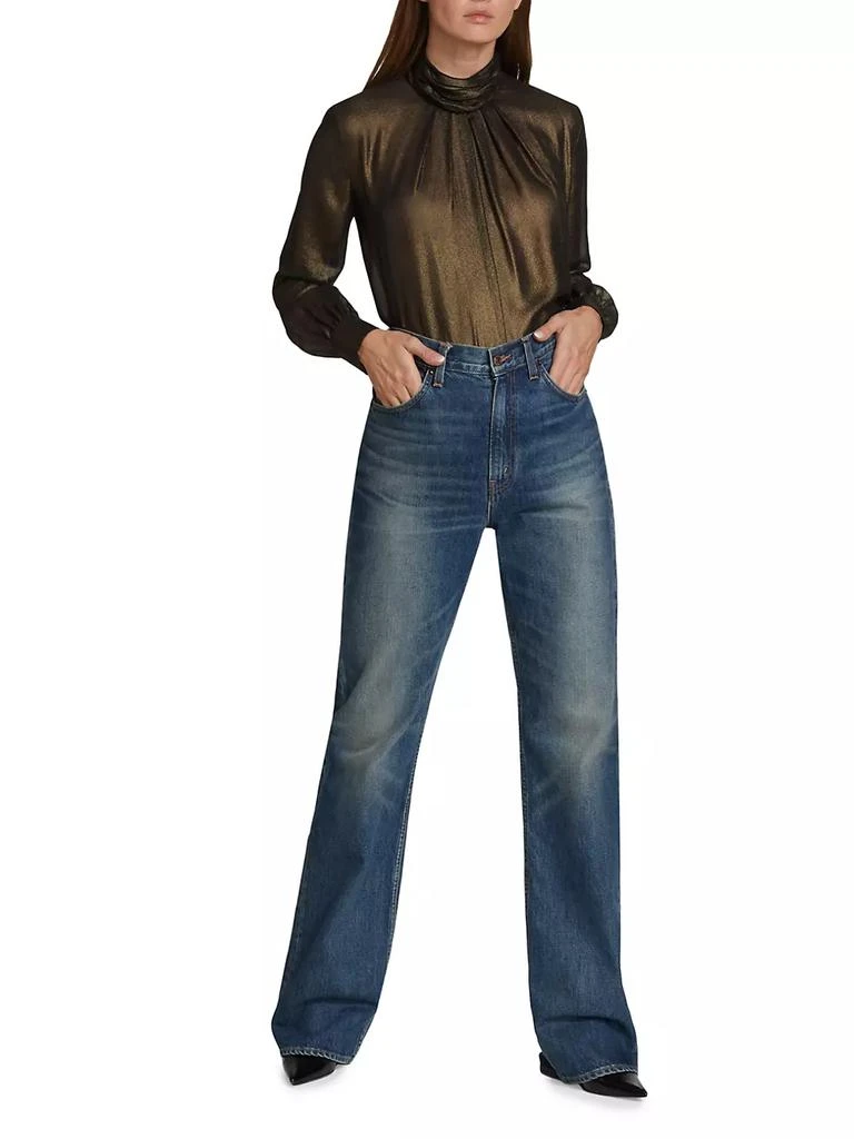 商品Nili Lotan|Mitchell High-Rise Straight-Leg Jeans,价格¥3315,第2张图片详细描述