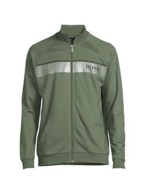 商品Hugo Boss|Stand-Collar Zip-Up Logo Jacket,价格¥366,第5张图片详细描述