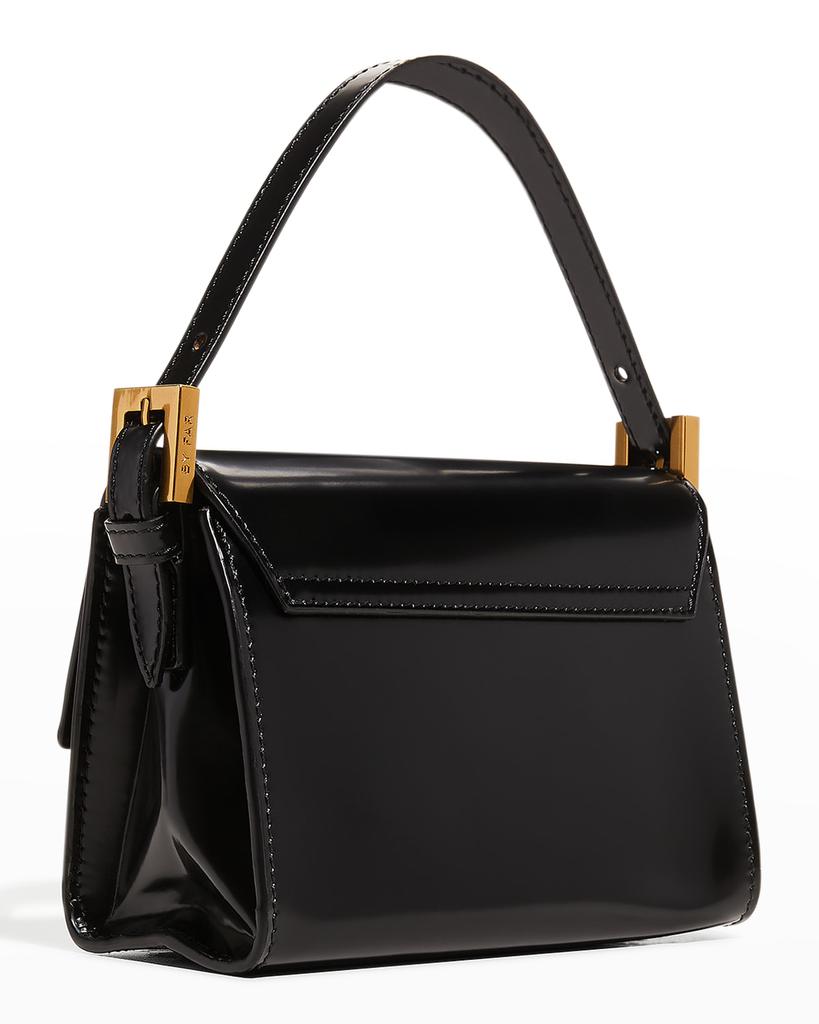 Fran Semi Patent Leather Satchel Bag商品第4张图片规格展示