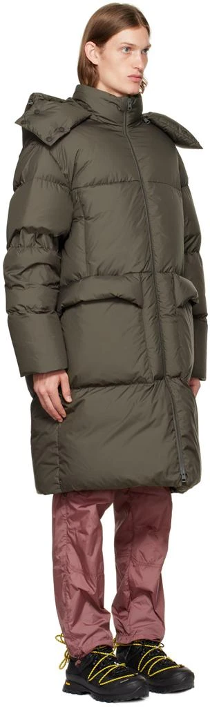 商品Moncler|2 Moncler 1952 Gray Canvey Long Down Jacket,价格¥21351,第2张图片详细描述