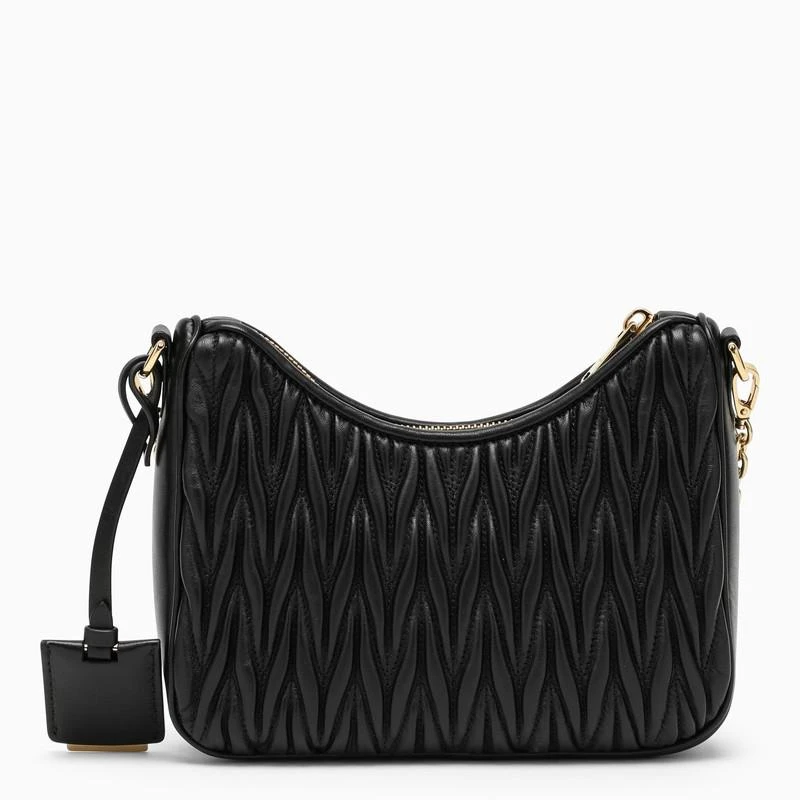 商品Miu Miu|Black matelassé leather bag,价格¥11114,第4张图片详细描述