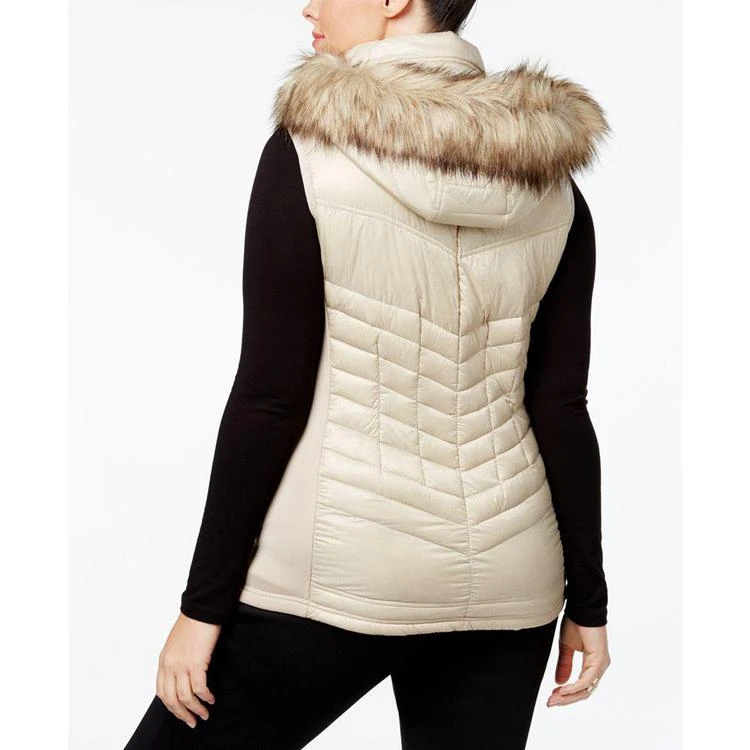 商品Michael Kors|MICHAEL  Plus Size Faux-Fur-Trim Down Vest,价格¥1047,第2张图片详细描述