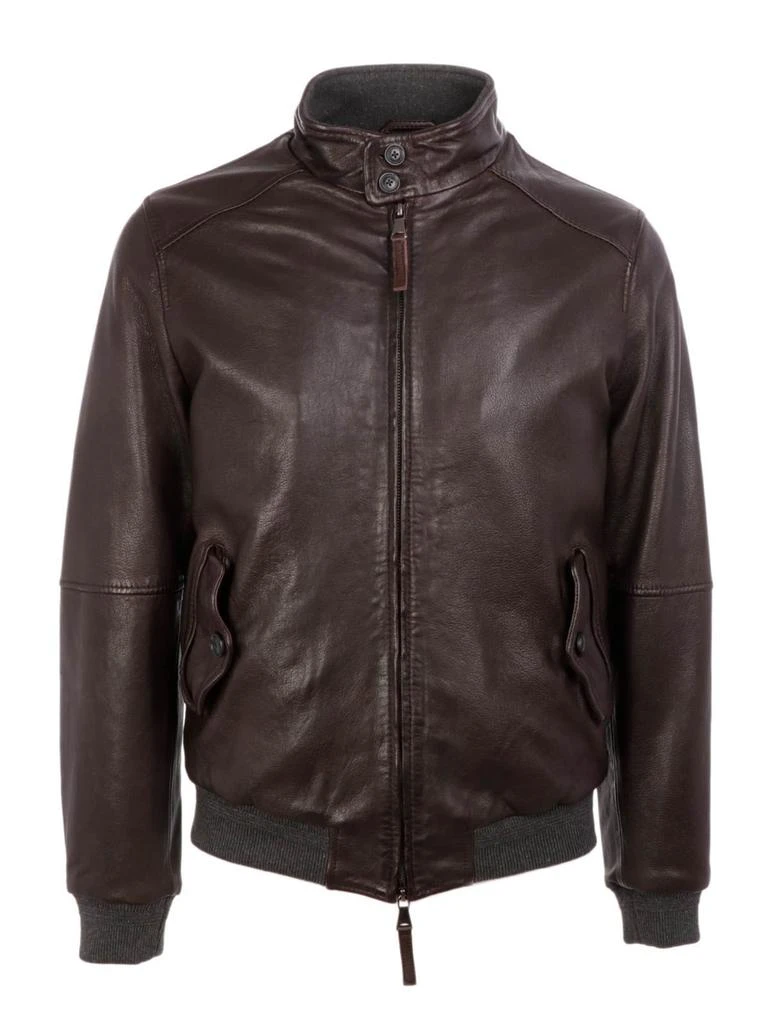 商品THE JACK LEATHERS|The jack leathers men's brown leather outerwear jacket,价格¥3887,第1张图片