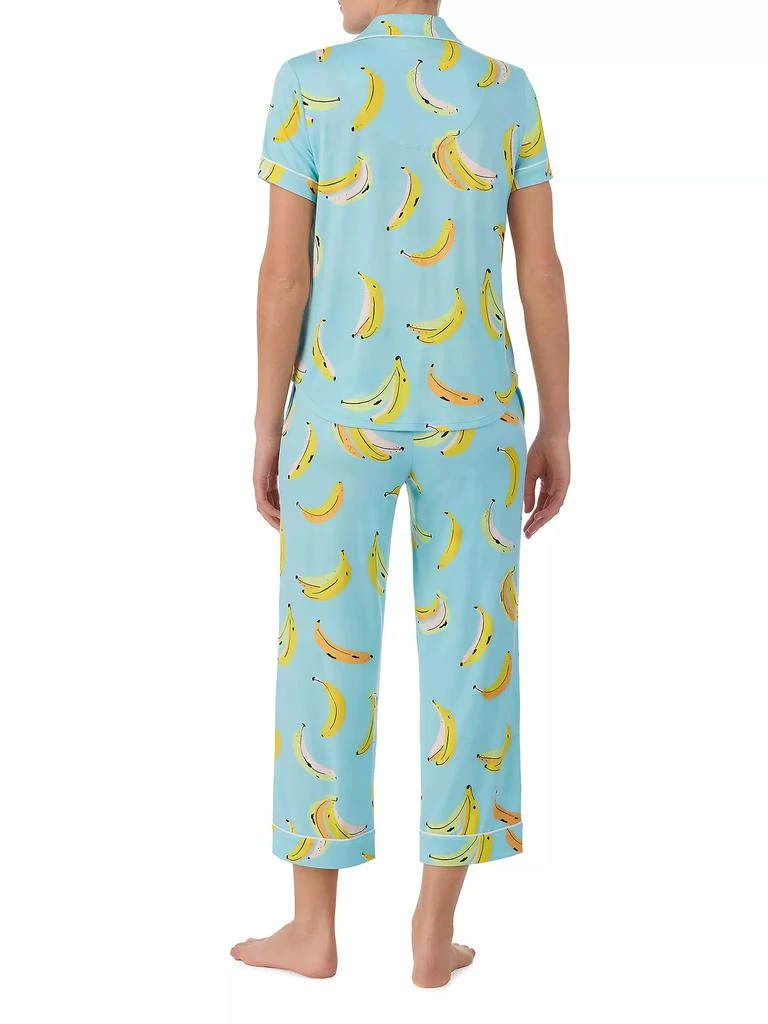 商品Kate Spade|Banana Short-Sleeve Cropped Pajamas,价格¥396,第4张图片详细描述