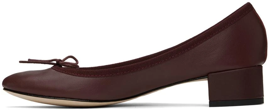 商品Repetto|SSENSE Exclusive Burgundy Camille Heels,价格¥2074,第3张图片详细描述