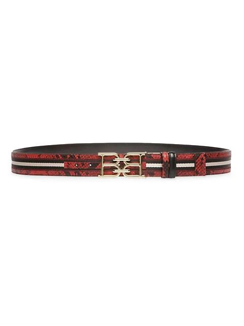 商品Bally|Bally Buckle Exotic Print Belt,价格¥1463,第1张图片