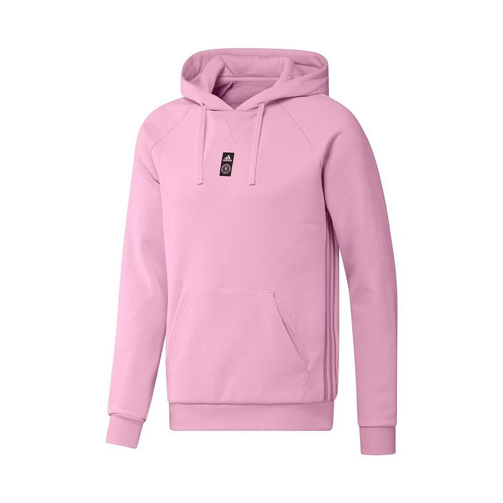 商品Adidas|Men's Pink Inter Miami CF Travel Raglan Pullover Hoodie,价格¥594,第2张图片详细描述