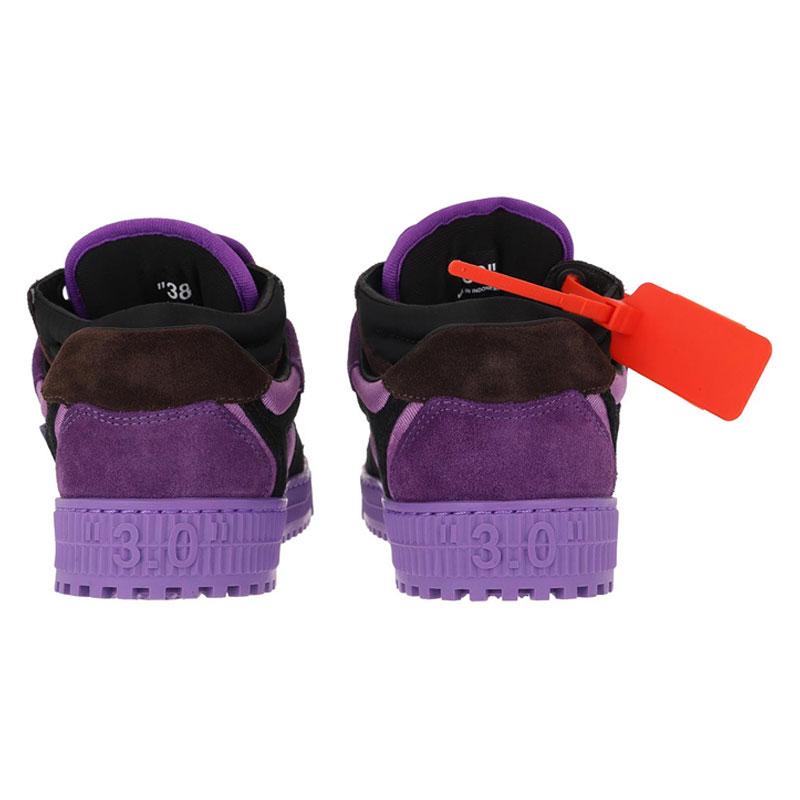 女紫低帮标志箭头帆布鞋 OWIA181S20LEA002-3535（澳门仓发货）商品第3张图片规格展示