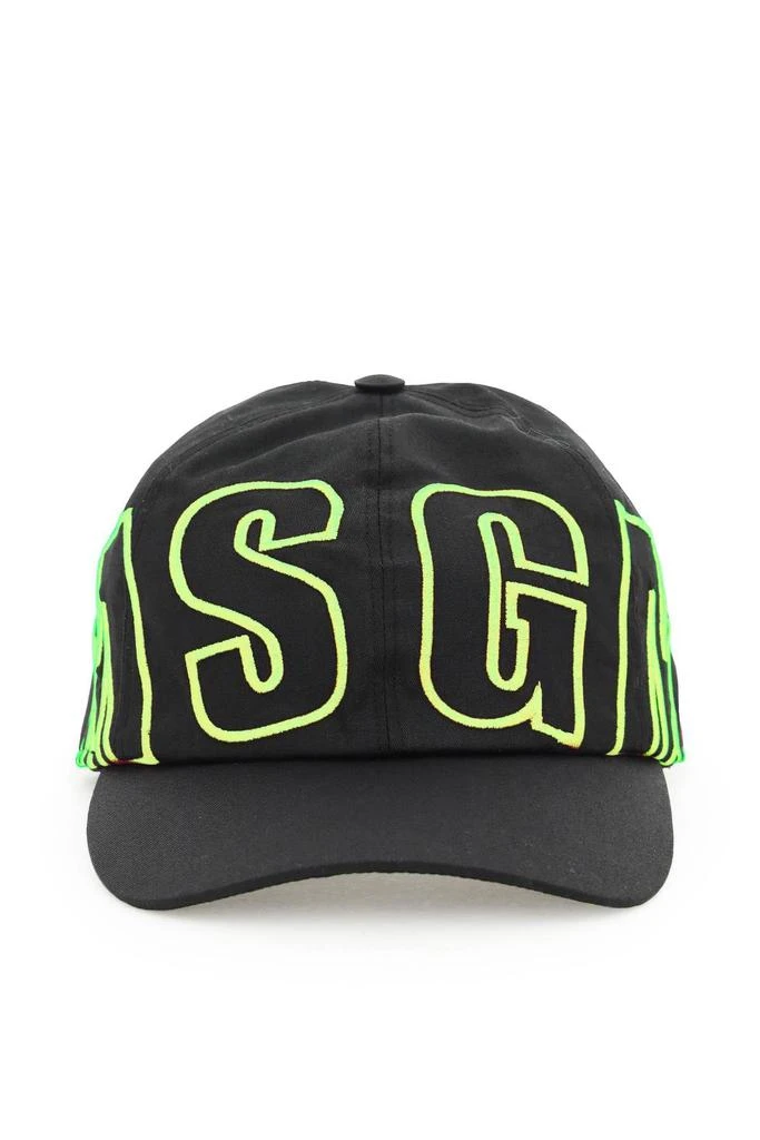 商品MSGM|FLUO LOGO BASEBALL CAP,价格¥406,第1张图片