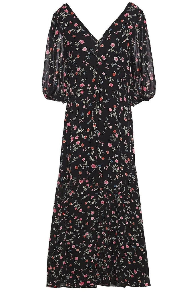 商品Ganni|Elm floral-print georgette midi dress,价格¥526,第1张图片