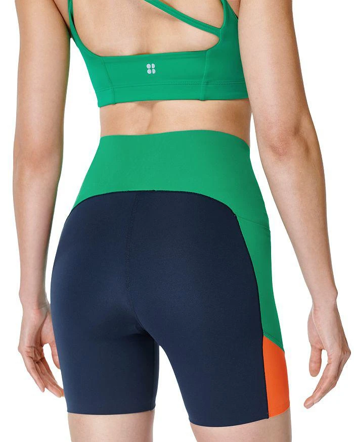 商品SWEATY BETTY|Power Color Blocked Biker Shorts,价格¥410,第2张图片详细描述
