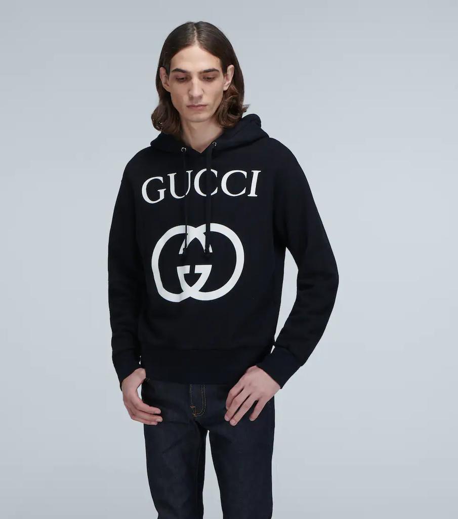 商品Gucci|互扣式双G印花兜帽卫衣,价格¥9639,第5张图片详细描述