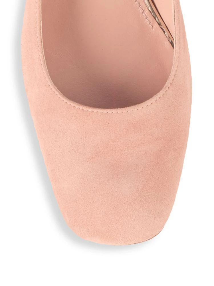 商品Stuart Weitzman|Marymid 麂皮小粗跟,价格¥2958,第3张图片详细描述