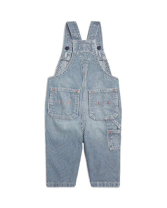商品Ralph Lauren|Boys' Striped Cotton Denim Overall - Baby,价格¥483,第2张图片详细描述