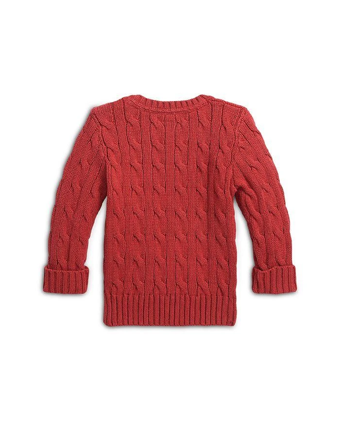 商品Ralph Lauren|Boys' Polo Bear Cable Knit Cotton Sweater - Baby,价格¥226,第2张图片详细描述
