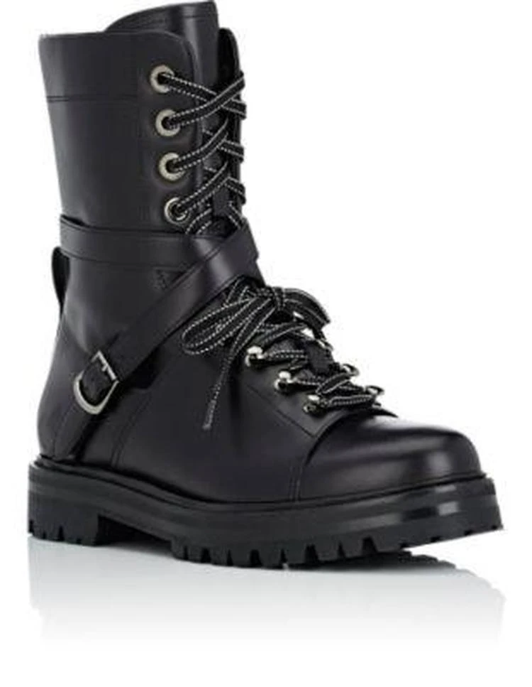 商品Valentino|Leather Combat Boots,价格¥8026,第2张图片详细描述