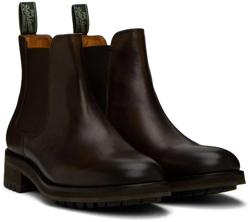 商品Ralph Lauren|Brown Bryson Chelsea Boots,价格¥740,第4张图片详细描述