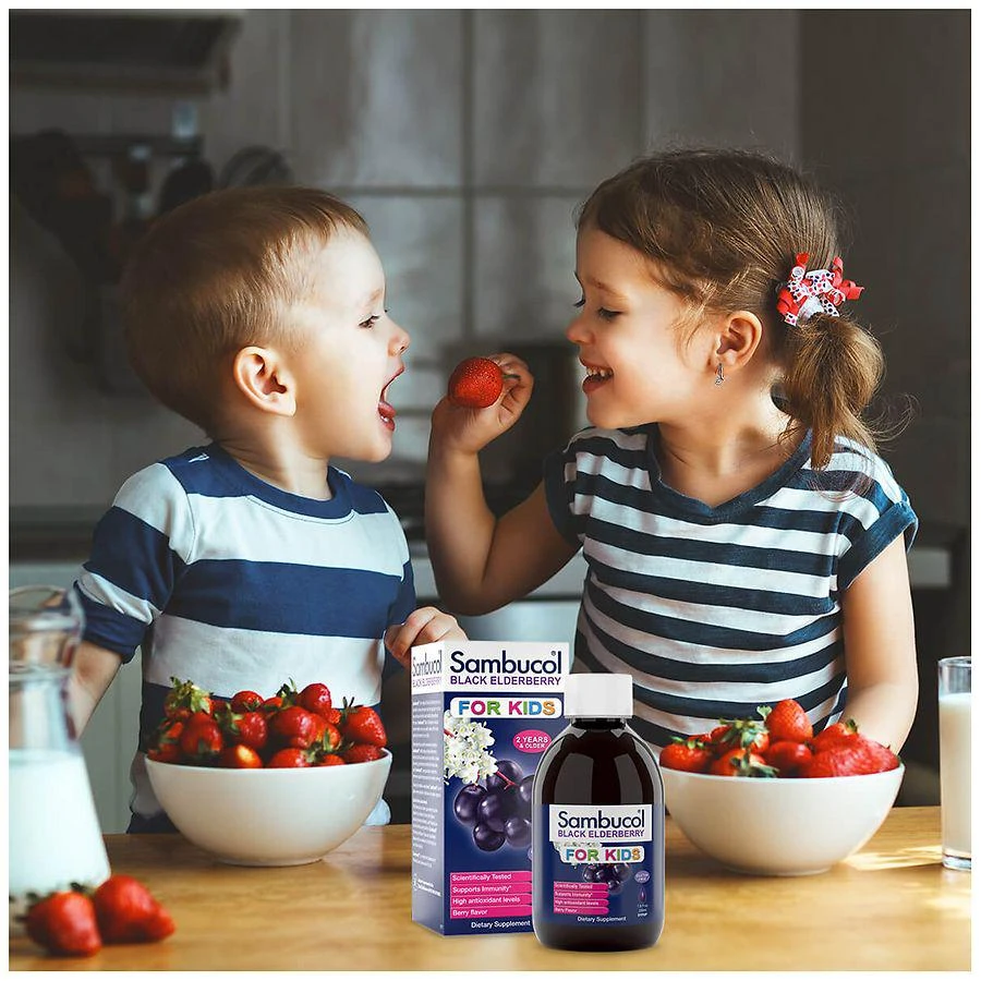 Black Elderberry Kids Immune Support Syrup Berry 商品