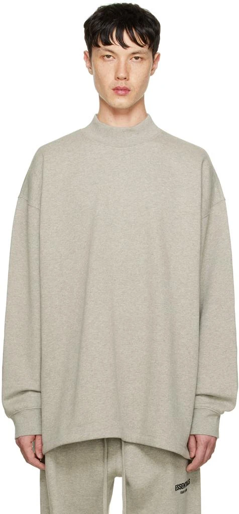 商品Essentials|Gray Relaxed Sweatshirt,价格¥240,第1张图片