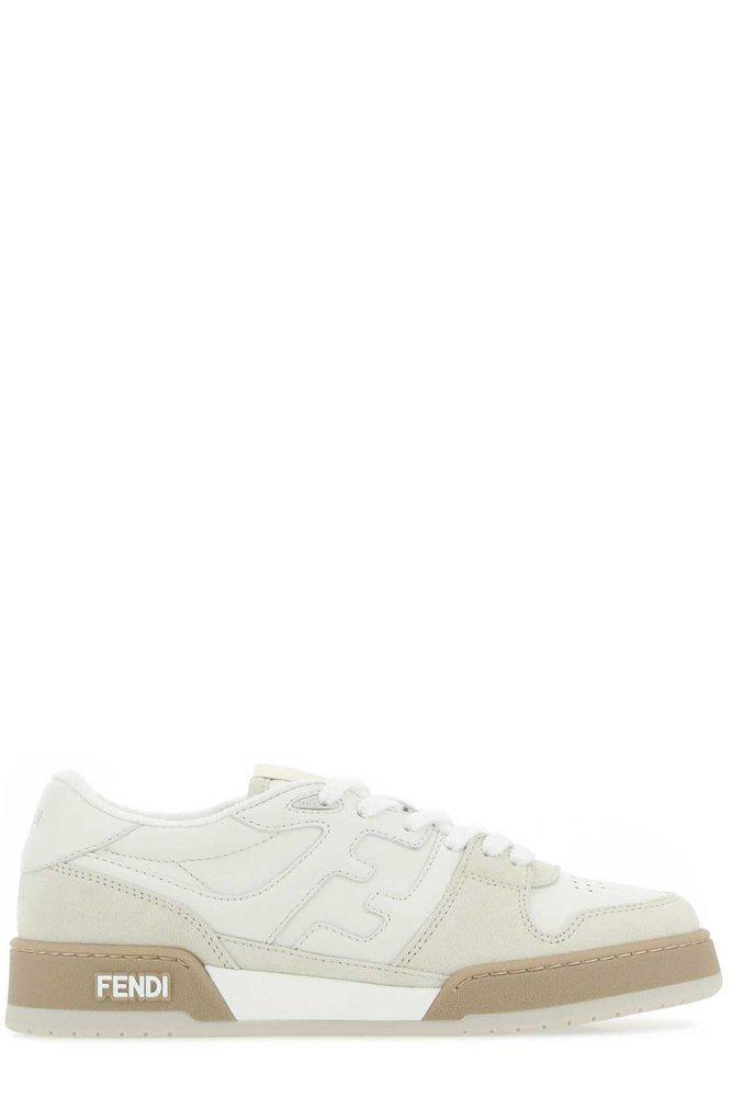 Fendi Round Toe Lace-Up Sneakers商品第1张图片规格展示