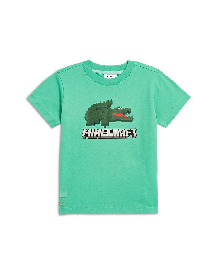 商品Lacoste|x Minecraft Boys' Logo Graphic Tee - Little Kid, Big Kid,价格¥148,第1张图片